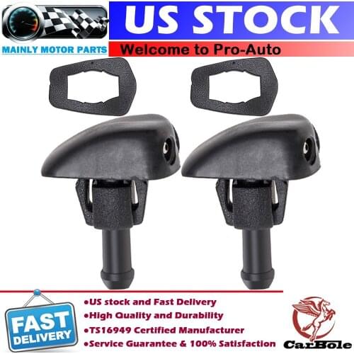 2pcs Universal Car Windshield Wiper Nozzle Sprayer Washer Spray Nozzle Sprinkler