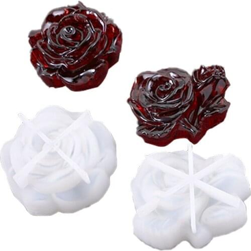 3D flower shape Silicone Mold for jewelry flower pendant Resin jewelry making tool UV epoxy resin molds