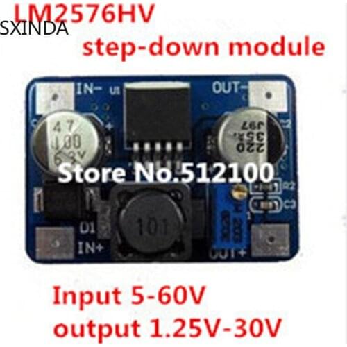 5pcs/lot LM2576HV buck module DC-DC 5-60V input 1.25V-30V output