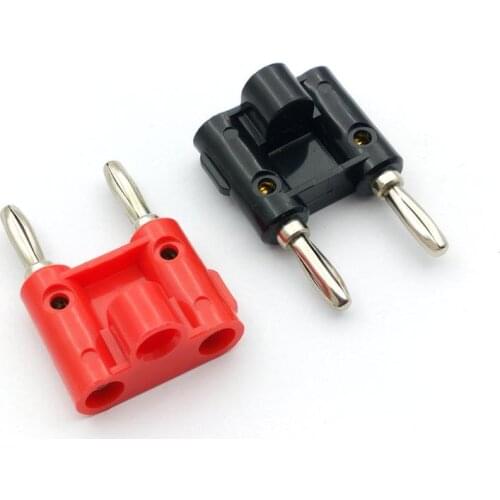 50pcs/100 pcs Screw Type Dual 4mm Banana Plug Speaker adapter Connectors