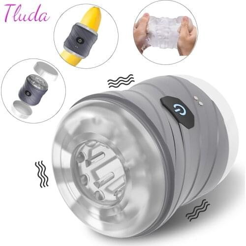 Electric Male Masturbator Cup Sex Toys for Men Anal Blowjob Pocket Pussy Vaginal Silicone Masturbation Intimate Goods Adult 18