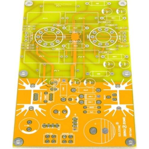 Free shipping GZLOZONE PRT06A 12AX7+12AT7 Stereo tube preamplifier bare PCB Base on MATISSE circuit