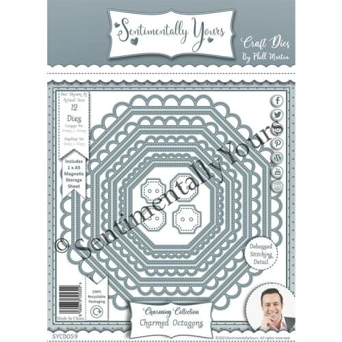 CH 2021 New Arrival hexagon Stencil Metal Cutting Dies For Scrapbooking Practice Hands-on DIY Album Card Handmade Tools