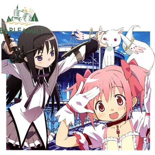 EARLFAMILY 13cm x 11cm for Puella Magi Madoka Magica Car Stickers Occlusion Scratch Personality Motorcycle VAN SUV Decal