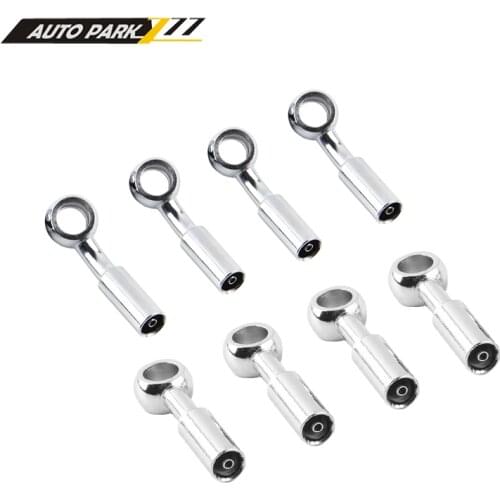 Motorcycle motor bike hydraulic brake oil hose line banjo fitting crimping style straight 28 degree bend Steel 10mm I.D hole