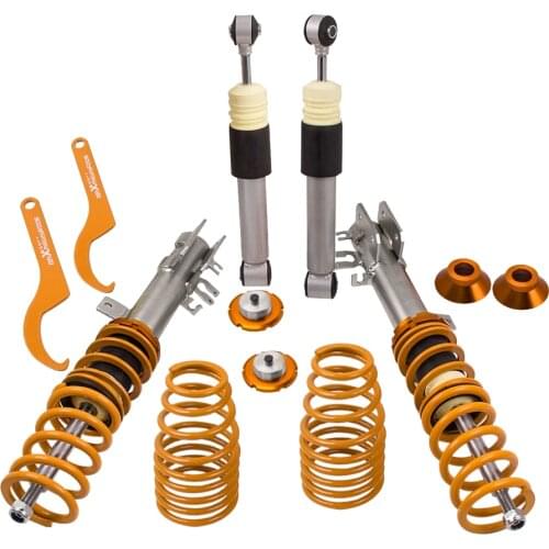 Coilover Shock Absorber Spring Strut for Ford Ka II type RU8 2008 Fiat Panda Mk3 For Fiat 500 1.4 Abarth 08-12 Adjustable Shock