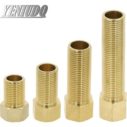 Brass Fitting 1/2" BSP Male to Female change Coupler straight in Connector Adapter 28mm 40mm 50mm 70mm 100mm length