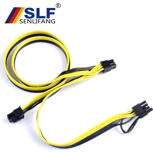 Express Internal Splitter Ribbon Miner Cable 10Pcs Modular PSU Power Supply Cables PCI e Molex 6pin to 2 PCI-e 8 pin 6+2pin PCI