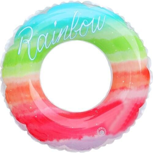 Inflatable Swimming Ring Float Mattress Circle Swimming Ring for Kids Adult Floating Seat Summer Beach Party Pool Toys
