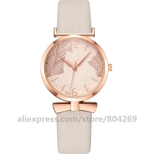 Latest Design Jadi Arabic Numerals Fashion Women Leather Band Wristwatch Simple Causal Design Women Leather Watches