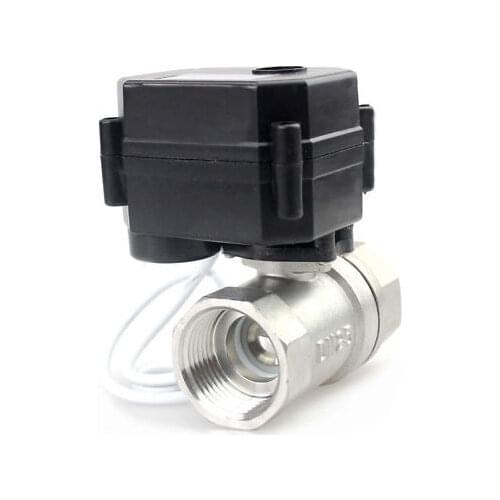 New 12VDC 1/2" to 1" SS304 Motorized Ball Valve,Electrical Ball Valve,US Stock