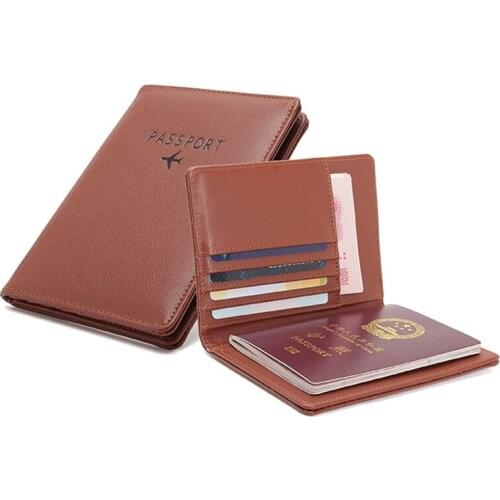 New RFID Air Passport Cover For Women Credit Card Holder Men Organizer Wallet Travel Covers for Passports Russia Girls ID Case