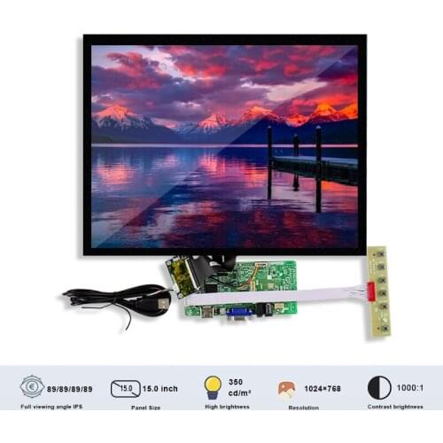 Origina BOE DV150X0M-N11 15 Inch Resolution 1024x768 TFT LCD Touch Screen With Board LVDS 20 Pins 350 Nits