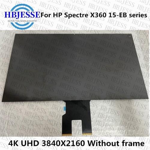 Original 15.6 inch 4K UHD 3840X2160 LCD Touch Digitizer Assembly for HP Spectre X360 15-eb series 15-eb0043dx without frame