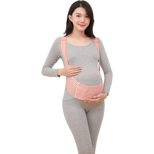 Pregnant Womens Abdomen Support Belt Prenatal Adjustable Shoulder Strap Belly Support Belt Pregnant Womens Waist Support Belt