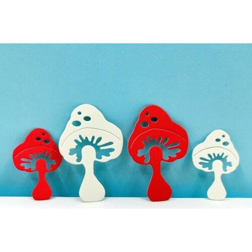 Mushroom Cutting Dies Circle All For Scrapbooking Embossing And Cutting Templates Scrapbooking Stamping Products For Crafts Mold