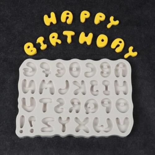 Capital Letter Silicone Mold Sugarcraft Chocolate Cupcake Baking Mold Fondant Cake Decorating Tools