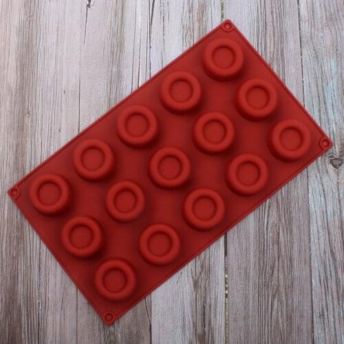 Silicone Mini Donut Pan 15 Cavity Non-Stick Baking Pastry Cookie Chocolate Muffin Cup Cake Mold DIY Dessert Kitchen Baking Tool
