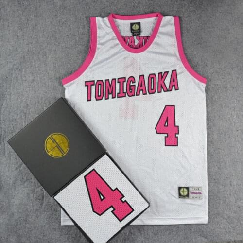 SLAM Cosplay Costume Basketball Jersey NO.4 Rukawa TOMIGAOKA School Basketball Team Jerseys Men Basketball Sports Tank Tops