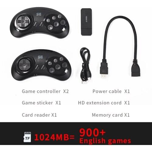 Y2 SG TV Handheld Game Console Built in 900+ Games 16 Bit Retro Gamepad H DMI Output Dual Players Support