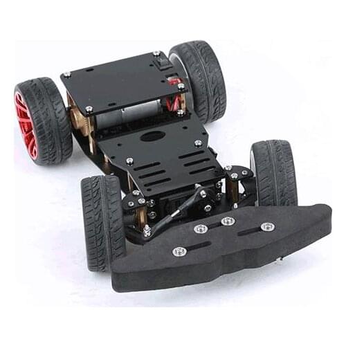 Chassis Arduino smart car steering gear steering 4wd car rear drive metal motor PS2 control Diy Wheeled Robotic Car Chassis Diy