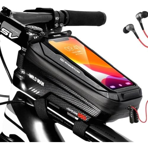 Bicycle Bag Phone Holder Case Waterproof Mountain Road Frame Front Pannier Bike Bag Saddle Seat Handlebar Bike Accessories