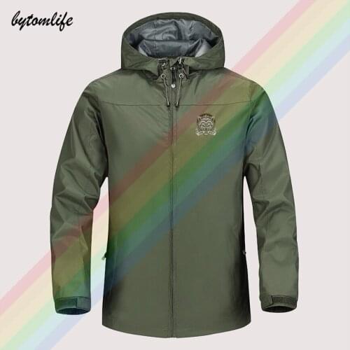 Lone Wolf Design Outdoor Mountaineering Windproof Jacket Hooded Comfortable Men Women Fashion High Quality Asian Size