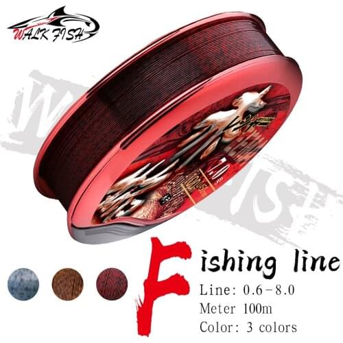 WALK FISH 100M Nylon Fishing Line Invisible Thread Speckle Line Spotted Line Super Strong Fishing Line Carp Fishing Line