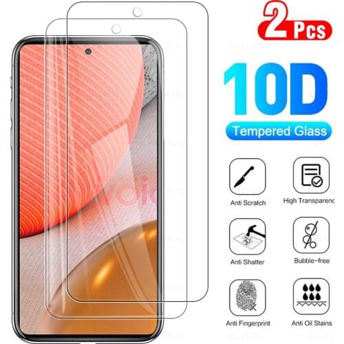 2pcs Full Cover Tempered Glass For Samsung Galaxy A72 Glasses Protective Glas Film For Samsung Galaxy A 72 6.7" Screen Potection