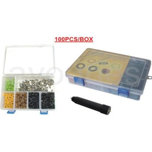 100sets/box Free Shipping Fuel Injector Service Repair Kits Seals Pintle Caps Filter Extractor For Ford V8 5.4L 4.6L 0280150943