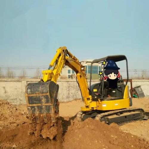 SYNBON 3ton Mini Excavator Small Digger With CE EPA Certification For Garden Farm Work Diesel Engine