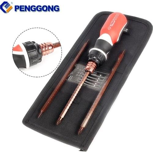 HOEN 4 in 1 Screwdrivers Kit Adjustable Screwdriver Multi-function Screw Driver Double Head Screw Drivers Set