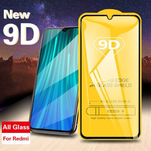 9D Full Cover Tempered Glass For Xiaomi Redmi Note 7 8 6 5 Pro K20 S2 Screen Protector For Xiaomi 9 8 6X 5X A3 Protective Glass