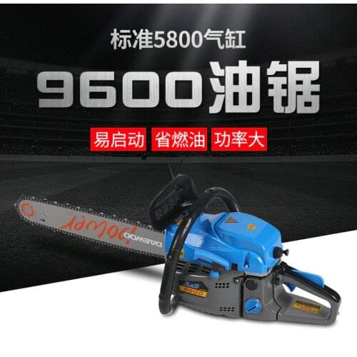 2200W High power gasoline saw hand held chain saw cutting wood machine oil logging saw machine portable garden tools