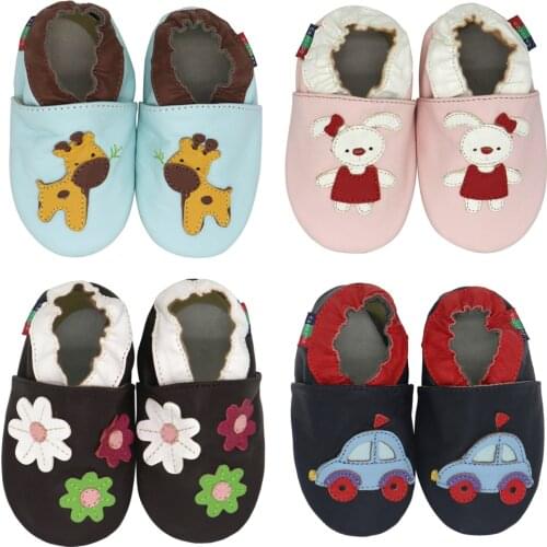 Carozoo New Leather Soft Sole Baby Shoes Toddler Slippers Up To 4 Years Newborn