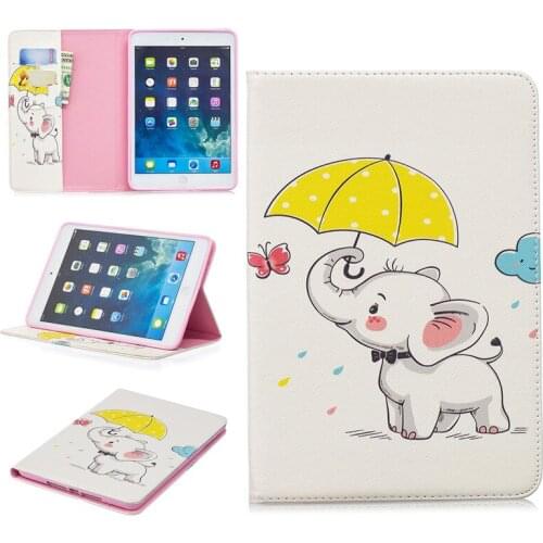 For ipad mini case 1/2/3/4 tablet Case Cover Art Painting Flip leather PC case for ipad mini 7.9" Folio Cover tablet Stand Shell