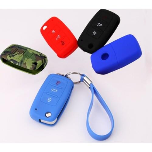 Car Key Case Cover For VW Volkswagen Golf 4 5 6 POLO Passat B5 B6 Touareg Touran Bora Caddy Tiguan Jetta T5 Beetle Scirocco