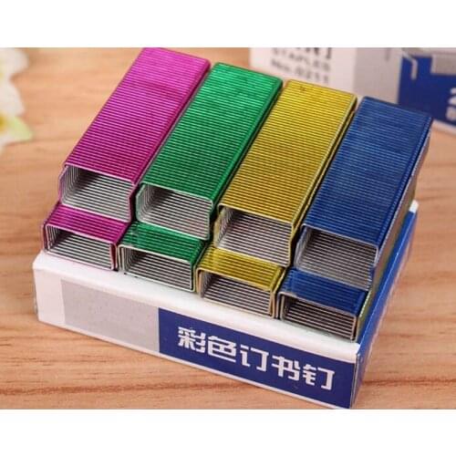 Specifications 1.2cmx0.6cm color staples learning stationery office supplies color staples