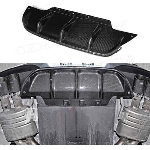 Carbon Fiber Rear Bumper Lip Diffuser Spoiler for BMW 6 Series F06 F12 F13 M6 M Tech M Sport 2013-2016 / FPR Unpainted