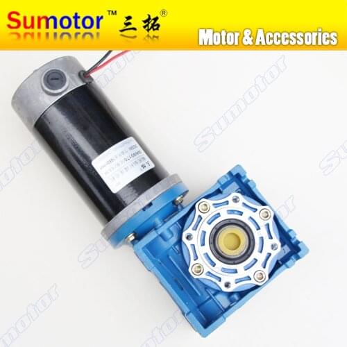 GW80170 RV040 DC 12V 15A 24V 8A Worm Gear Reducer Electric motor Large torque High power Low speed Industry Robot Lift Driving