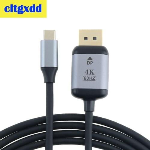 USB C to DisplayPort Cable 4K 60Hz Type C 3.1 to DP Adapter USB to DP 1.4 Version UHD External Video Projection Line Cable 1.8M