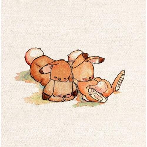 QUANFANG Hand Dyed Cotton Linen Quilt Fabric For DIY Sewing Patchwork Home Textile Decor Of Purse Bags Crafts Cushions 20x20cm