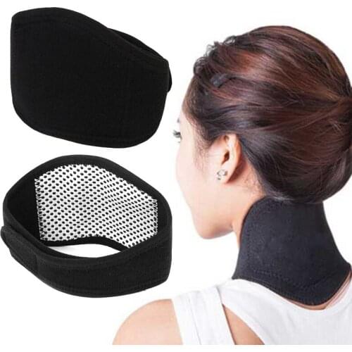 Neck massager Magnetic Health Care Tourmaline Far Infrared Ray Spontaneous Heating Pain Relief massage Neck scarves warmer Belt