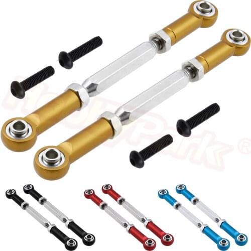 Metal Aluminum Steering Linkage Rod for JLB Racing CHEETAH 1/10 Brushless RC Car Monster Truck Upgrade Parts