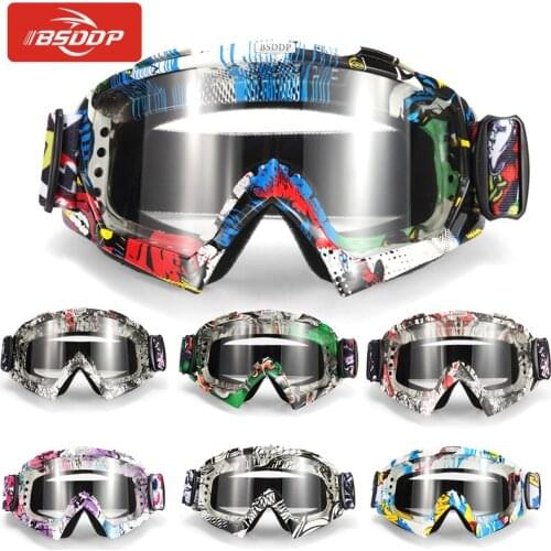 ATV Dirt Bike Motocross Motorcycle Goggles DustProof Glasses Anti Wind Eyewear For Benenlli Ducati Yamaha Fawasaki Honda Suzuki
