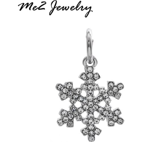 NEW Fashion Jewelry Silver Pendant Charm Bead Fit Christmas Snowflake European Charm Bracelets & Bracelet