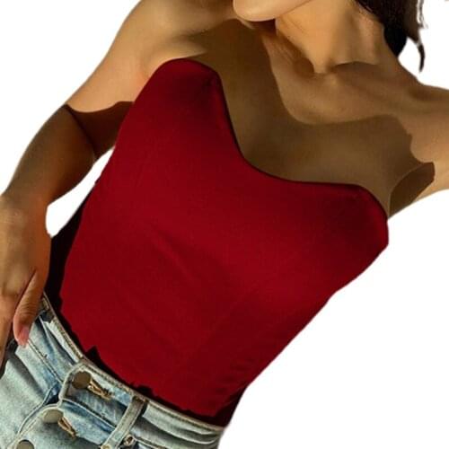 Solid Color V-Neck Women Corset Top Ladies Slim-Fit Inner-Wrapped Vest Fashion Simple Design Sexy Female Tank Top Vest