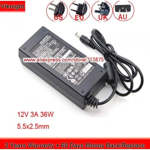 Genuine 12V 3A DA-36Q12 ADPC1236 AC Adapter for Philips 234CL2 229CL2 239CL2 224CL2 227E4L 227E4LH VL2040 X23LED Power Supply