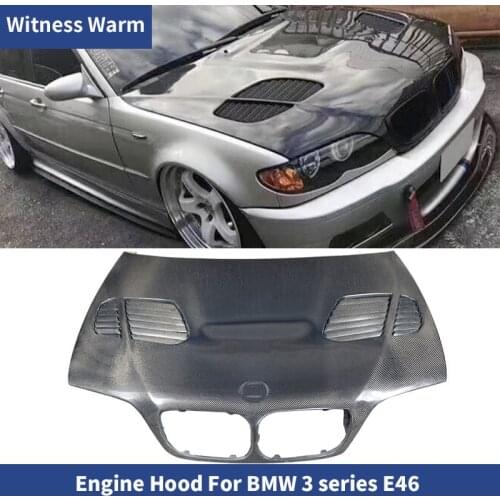 Carbon Fiber/FRP Front Bonnet Hoods Fit For 2002-2005 3 series E46 M3 bumper Car-styling engine Covers