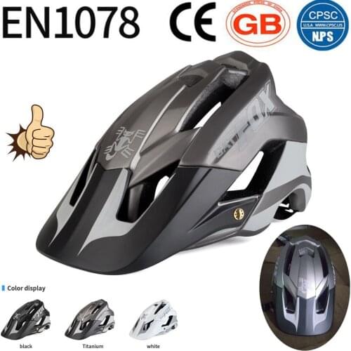 Batfox All-Terrain Bicycle Helmets Road MTB Bike Helmet Ultralight Dh Mtb Sports Ventilated Riding Cycling Helmet for Men Women